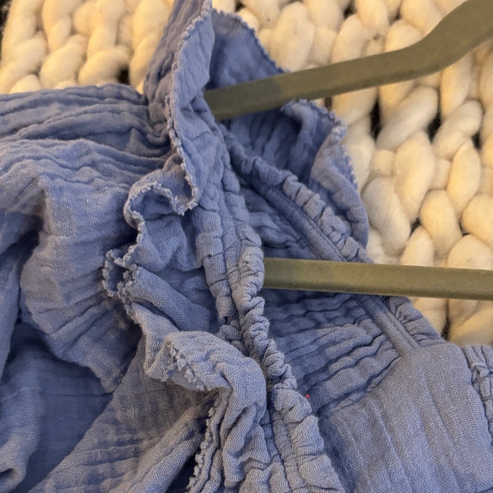 Apiece Apart Light Blue Ruffled Blouse - Picture 9 of 16